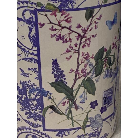 Set of 4 Mugs / Cups, Coffee / Tea, Floral pattern with 3-D Butterfly on handles - Picture 4 of 12